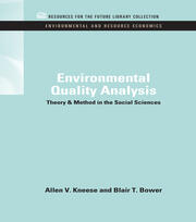 Environmental Quality Analysis: Theory & Method in the Social Sciences book cover