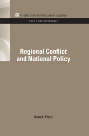 Regional Conflict and National Policy book cover