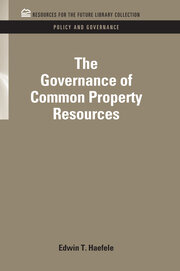 The Governance of Common Property Resources book cover