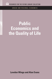 Public Economics and the Quality of Life book cover
