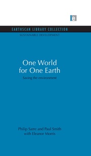 One World for One Earth: Saving the environment book cover