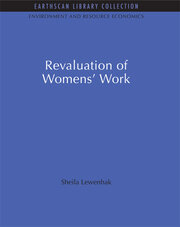 The Revaluation of Women's Work book cover