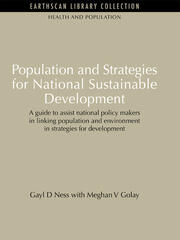 Population and Strategies for National Sustainable Development book cover