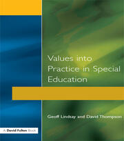 Values into Practice in Special Education book cover