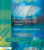 Implementing the National Numeracy Strategy: For Pupils with Learning Difficulties book cover