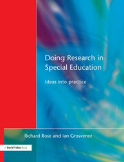 Doing Research in Special Education: Ideas into Practice book cover