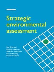 Strategic Environmental Assessment book cover