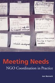 Meeting Needs: NGO Coordination in Practice book cover