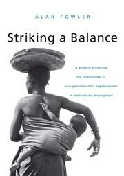 Striking a Balance: A Guide to Enhancing the Effectiveness of Non-Governmental Organisations in International Development book cover
