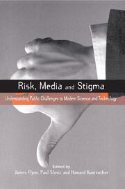 Risk, Media and Stigma: Understanding Public Challenges to Modern Science and Technology book cover