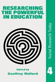 Researching The Powerful In Education book cover