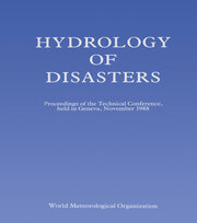 Hydrology of Disasters: Proceedings of the World Meteorological Organization Technical Conference Held in Geneva, November 1988 book cover