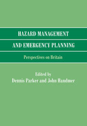 Hazard Management and Emergency Planning: Perspectives in Britain book cover