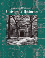 International Dictionary of University Histories book cover