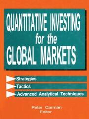 Quantitative Investing for the Global Markets book cover