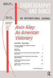Alvin Ailey: An American Visionary book cover