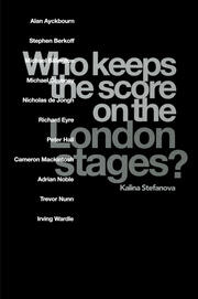 Who Keeps the Score on the London Stages? book cover