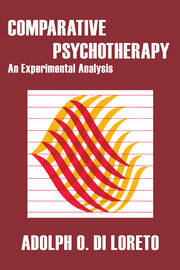 Comparative Psychotherapy: An Experimental Analysis book cover