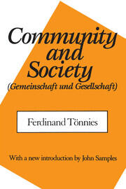 Community and Society book cover