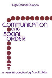 Communication and Social Order book cover