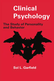 Clinical Psychology: The Study of Personality and Behavior book cover