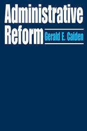 Administrative Reform book cover