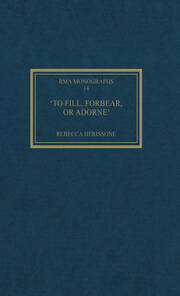 'To fill, forbear, or adorne': The Organ Accompaniment of Restoration Sacred Music book cover