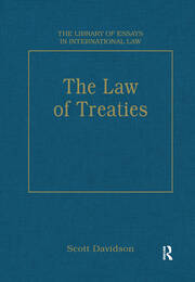 The Law of Treaties book cover
