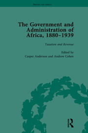 The Government and Administration of Africa, 1880-1939 book cover