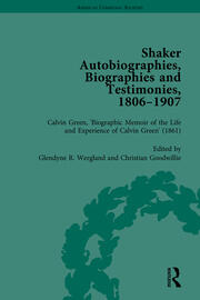 Shaker Autobiographies, Biographies and Testimonies, 1806-1907 Vol 2 book cover