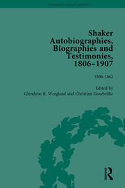 Shaker Autobiographies, Biographies and Testimonies, 1806-1907 Vol 1 book cover
