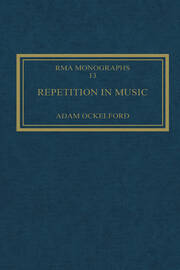 Repetition in Music: Theoretical and Metatheoretical Perspectives book cover