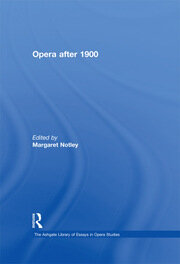 Opera after 1900 book cover