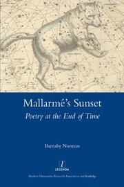 Mallarme's Sunset: Poetry at the End of Time book cover