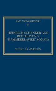 Heinrich Schenker and Beethoven's 'Hammerklavier' Sonata book cover