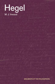 Hegel book cover