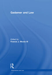 Gadamer and Law book cover