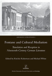 Fontane and Cultural Mediation: Translation and Reception in Nineteenth-Century German Literature book cover