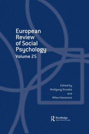 European Review of Social Psychology: Volume 25 book cover