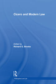 Cicero and Modern Law book cover