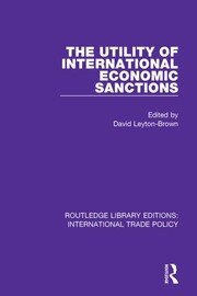 The Utility of International Economic Sanctions book cover