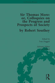 Sir Thomas More: or, Colloquies on the Progress and Prospects of Society, by Robert Southey book cover