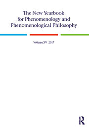 The New Yearbook for Phenomenology and Phenomenological Philosophy: Volume 15 book cover