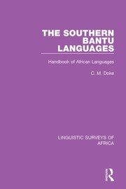 The Southern Bantu Languages: Handbook of African Languages book cover