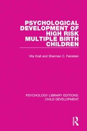 Psychological Development of High Risk Multiple Birth Children book cover