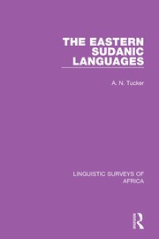 The Eastern Sudanic Languages book cover