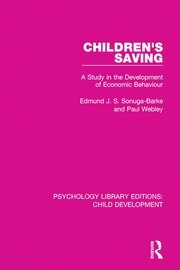 Children's Saving: A Study in the Development of Economic Behaviour book cover