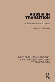 Russia in Transition: A Business Man's Appraisal book cover
