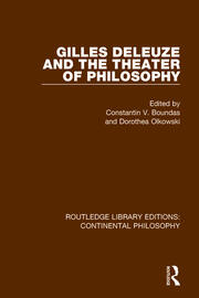 Gilles Deleuze and the Theater of Philosophy book cover