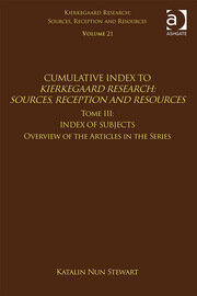 Volume 21, Tome III: Cumulative Index: Index of Subjects, Overview of the Articles in the Series book cover